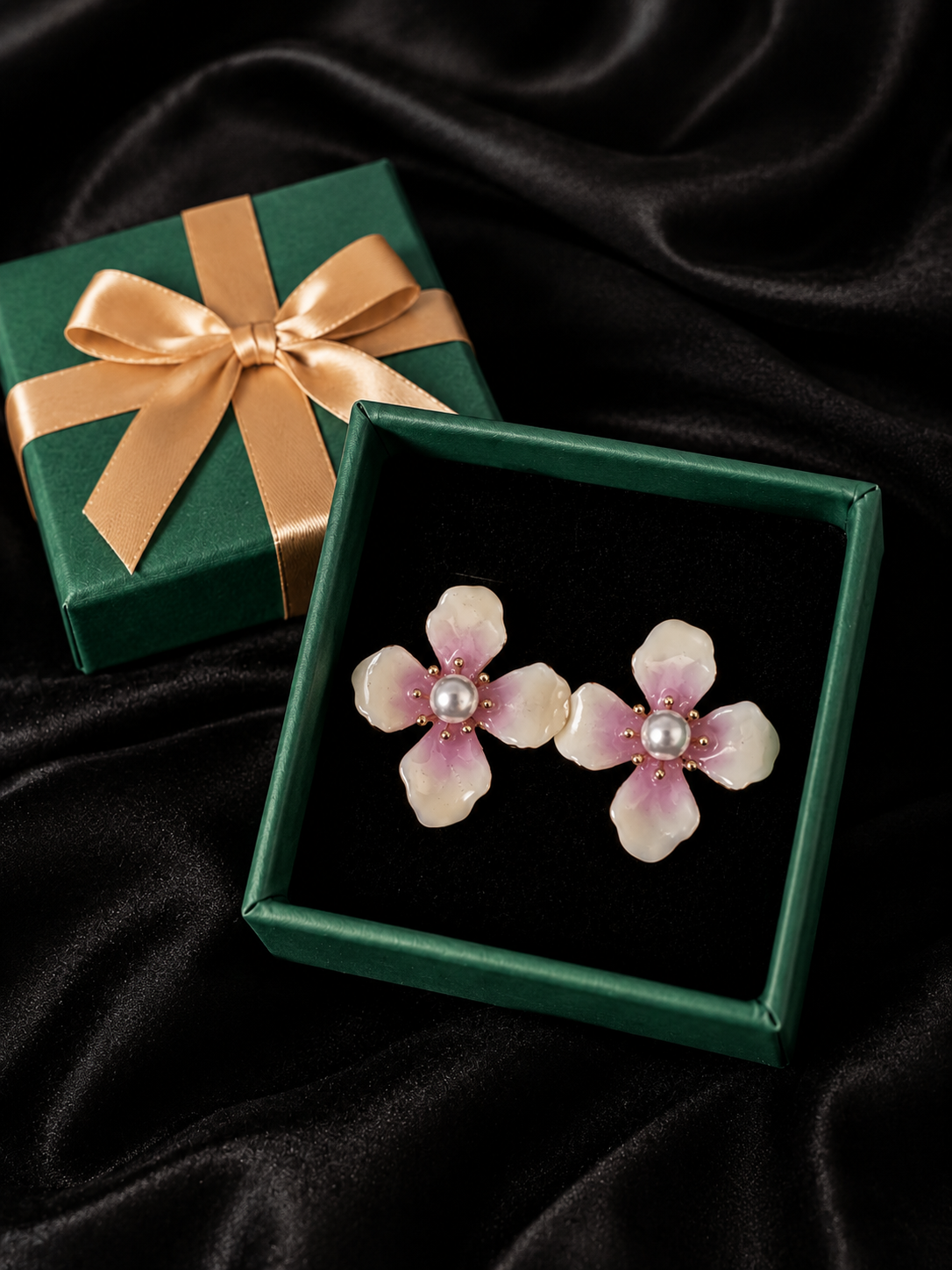 Floral Pearl Studs