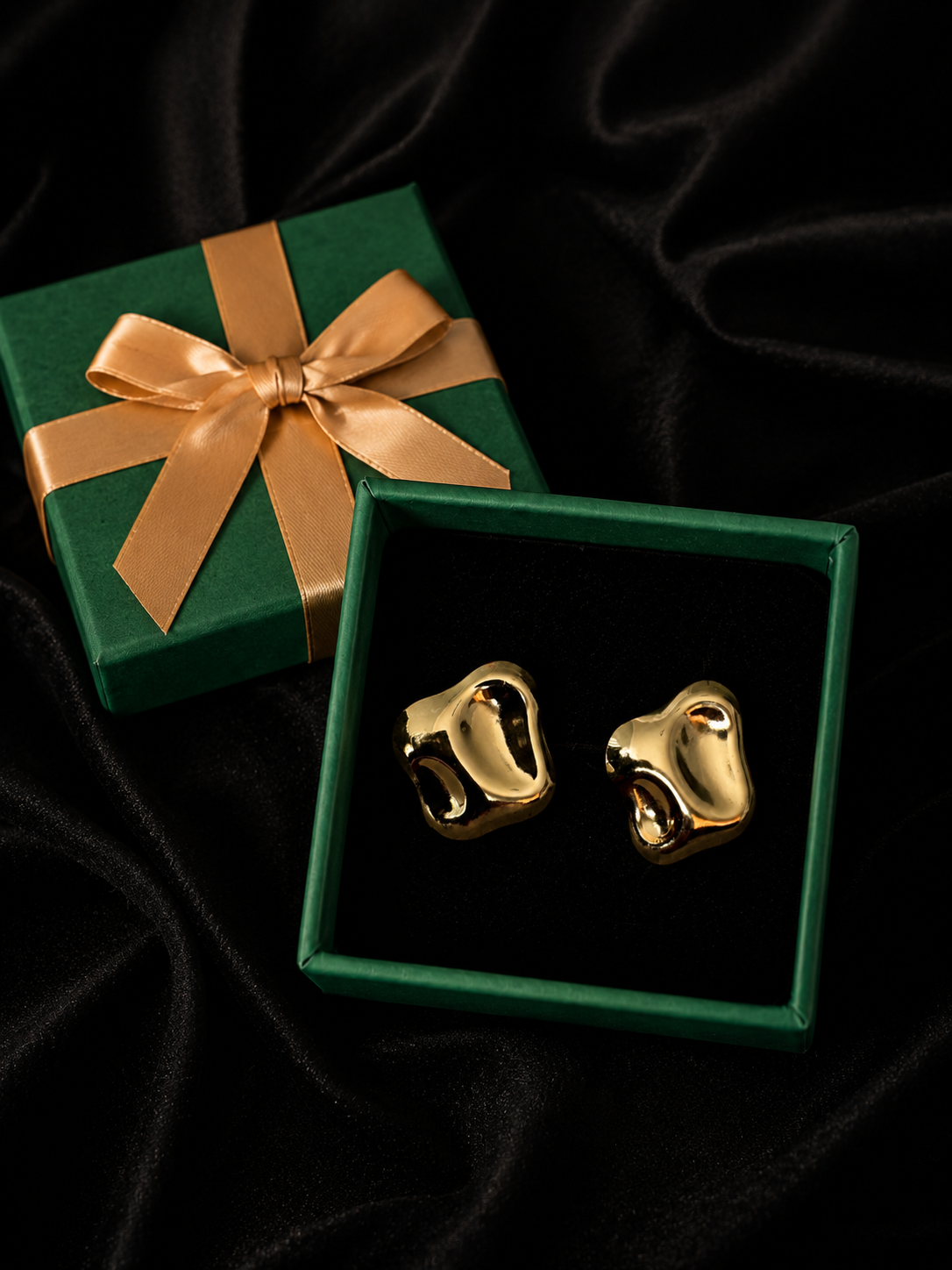 Molten Nugget Stud Earrings