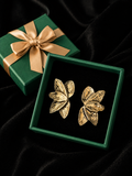 Sculptural Leaf Stud Earrings